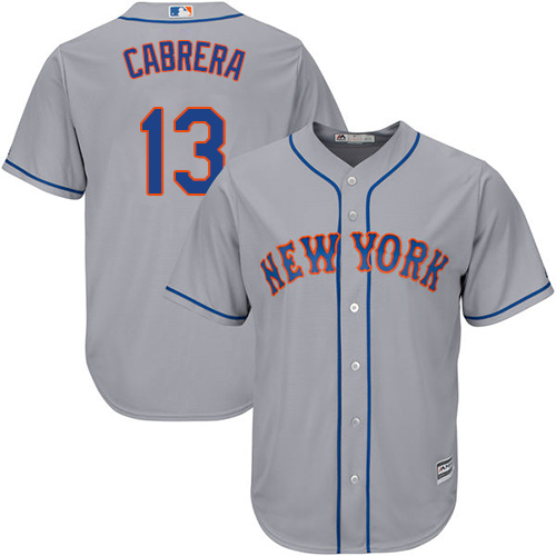 Mets #13 Asdrubal Cabrera Grey Cool Base Stitched Youth MLB Jersey